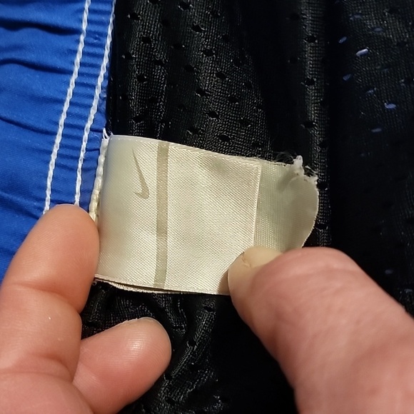 NIKE Vintage Blue & Black Swim Trunks - Picture 9 of 15